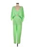 ASOS 100% Polyester Solid Green Jumpsuit Size 8 - photo 1