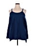 Rouge Blue Sleeveless Blouse Size 1X - photo 1