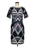 Cato Graphic Gray Casual Dress Size 8 - photo 1