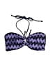 H&M Chevron-herringbone Purple Swimsuit Top Size 12 - photo 1