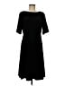 Lands' End Solid Black Casual Dress Size M - photo 1