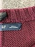 Gap 100% Cotton Solid Burgundy Pullover Sweater Size S - photo 7