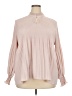 Cactus + Pearl 100% Polyester Pink Long Sleeve Blouse Size XXL - photo 1