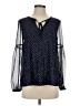 Boden Stars Blue Long Sleeve Blouse Size 2 - photo 1