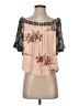 Assorted Brands 100% Polyester Tan Short Sleeve Blouse Size S - photo 1