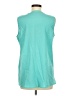 Milano 100% Polyester Teal Sleeveless Blouse Size M - photo 2