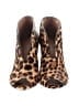 Halogen Animal Print Brown Ankle Boots Size 7 1/2 - photo 2
