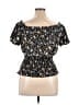 Assorted Brands 100% Polyester Black Short Sleeve Top Size 1X - photo 2