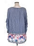 Unbranded 100% Rayon Blue 3/4 Sleeve Blouse Size 1X - photo 2