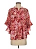 ee:some 100% Polyester Paisley Red 3/4 Sleeve Blouse Size S - photo 1