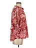 ee:some 100% Polyester Paisley Red 3/4 Sleeve Blouse Size S - photo 4