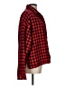 Glam Plaid Red Long Sleeve Button-Down Shirt Size L - photo 4