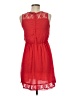 MAX 100% Polyester Solid Red Casual Dress Size UK 10 / US 6 - photo 2