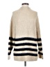 MNG Stripes Tan Turtleneck Sweater Size S - photo 1