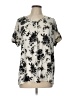 Que Zhu Ivory Short Sleeve Blouse Size L - photo 1