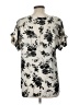 Que Zhu Ivory Short Sleeve Blouse Size L - photo 2