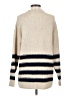 MNG Stripes Tan Turtleneck Sweater Size S - photo 2