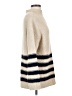 MNG Stripes Tan Turtleneck Sweater Size S - photo 4
