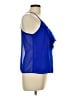 Charlotte Russe Blue Sleeveless Blouse Size L - photo 4