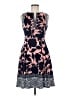 Adorne Print Blue Cocktail Dress Size 6 - photo 1