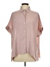 Wynne Layers 100% Polyester Color Block Pink Short Sleeve Blouse Size L - photo 1