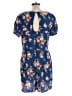 Xhilaration 100% Rayon Blue Romper Size L - photo 2