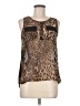 Ember 100% Polyester Brown Sleeveless Blouse Size M - photo 1
