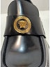 Versace 100% Leather Black Flats Size EU (IT) 39 / US 9 - photo 5