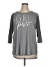 Zelos Gray 3/4 Sleeve T-Shirt Size 1X - photo 1