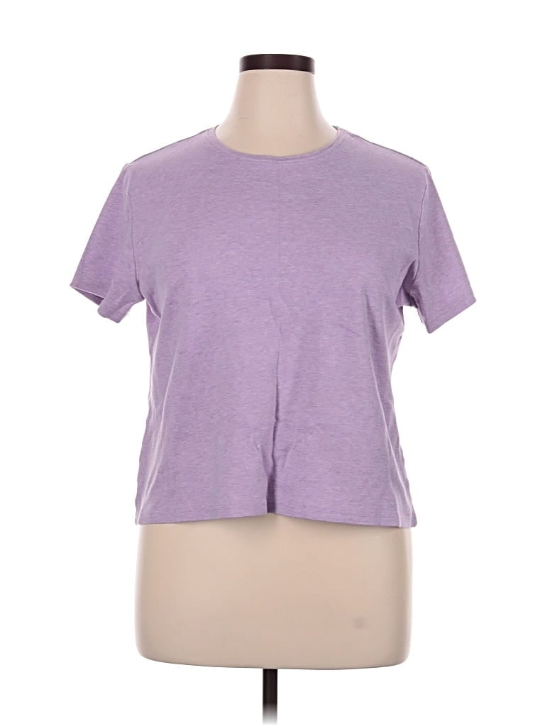 Pre-owned L.l.bean Short Sleeve T-shirt In Purple
