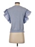 Pilcro 100% Cotton Blue Short Sleeve Top Size XXS - photo 2