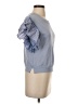 Pilcro 100% Cotton Blue Short Sleeve Top Size XXS - photo 4