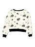 Amy Byer Floral Ivory White Pullover Sweater Size 10 - 12 - photo 2