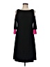 Chaps Color Block Black Cocktail Dress Size M - photo 1