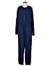 Madewell 100% Cotton Solid Blue Jumpsuit Size 4 - photo 1