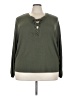 Torrid Green Long Sleeve Henley Size 3X Plus (3) - photo 1
