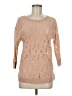 Eloise 100% Nylon Tan 3/4 Sleeve Top Size M - photo 1