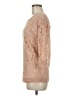 Eloise 100% Nylon Tan 3/4 Sleeve Top Size M - photo 5