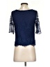 Alya Blue Short Sleeve Blouse Size XS - photo 2
