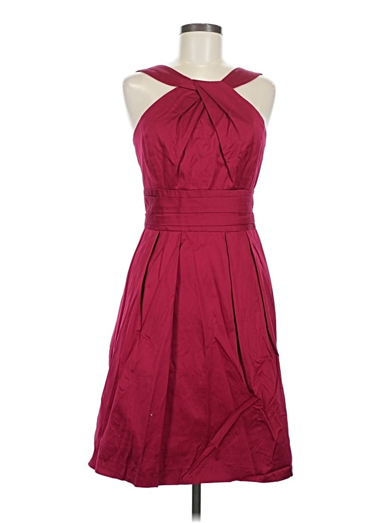 Pre-owned David's Bridal Cocktail Dress In Burgundy