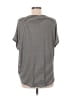 Bobeau Stripes Black Short Sleeve Top Size M - photo 2