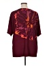 Maggie Barnes Burgundy Short Sleeve Blouse Size 1X - photo 2