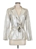 Joseph Ribkoff 100% Polyester Metallic Silver Jacket Size 6 - photo 1