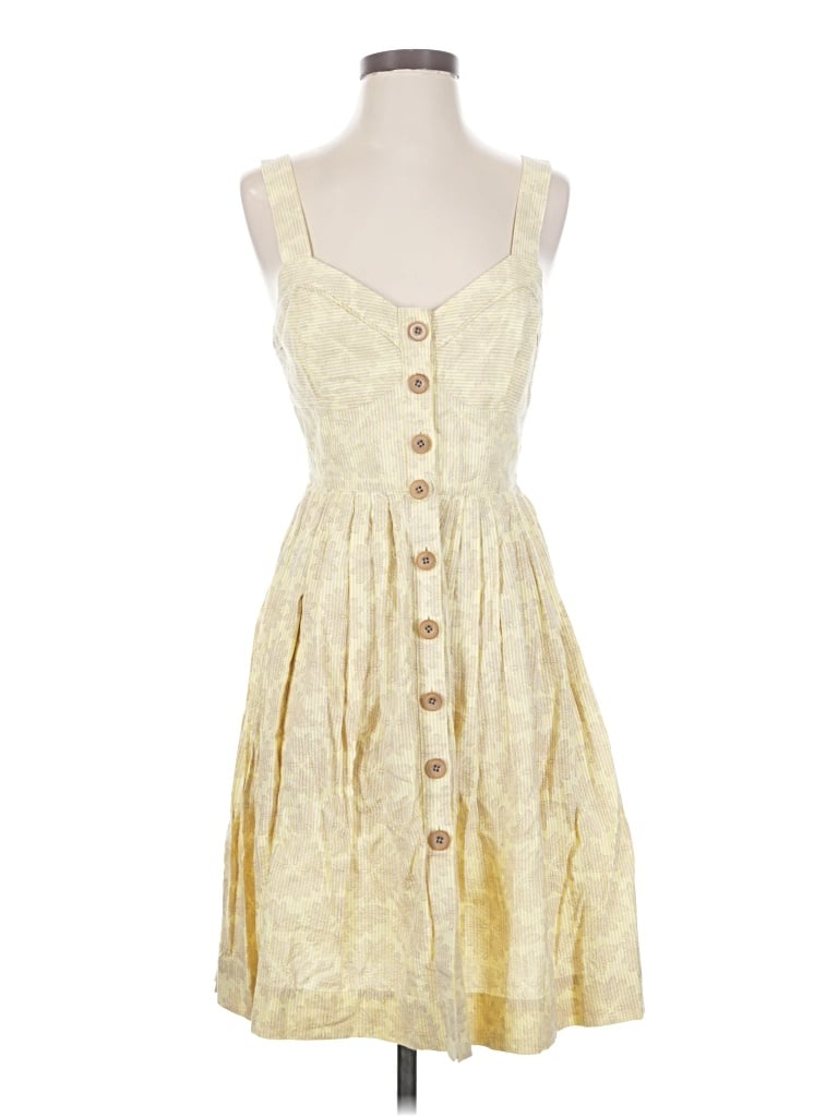 Pre-owned Maeve Casual Dress In White