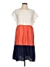 Unbranded 100% Polyester Color Block Orange Casual Dress Size L - photo 1