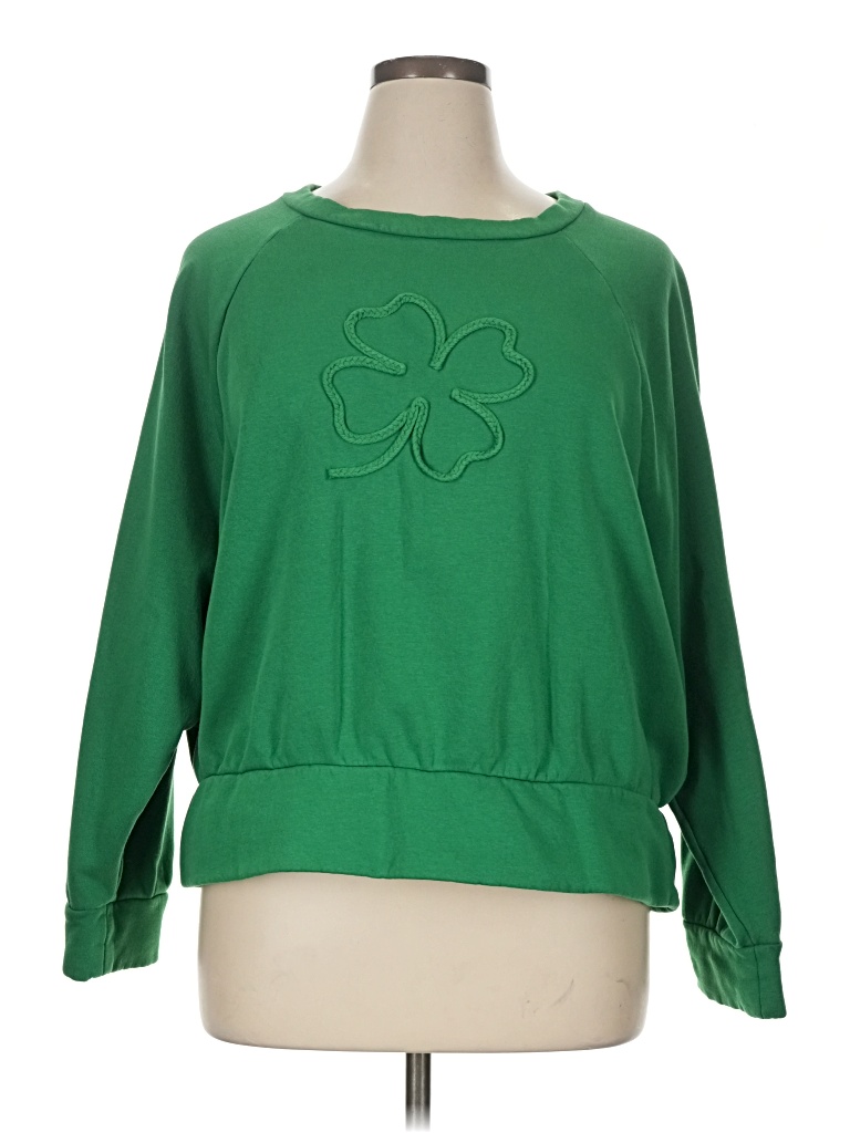 Pre-owned Ann Taylor Loft Pullover Sweater In Green