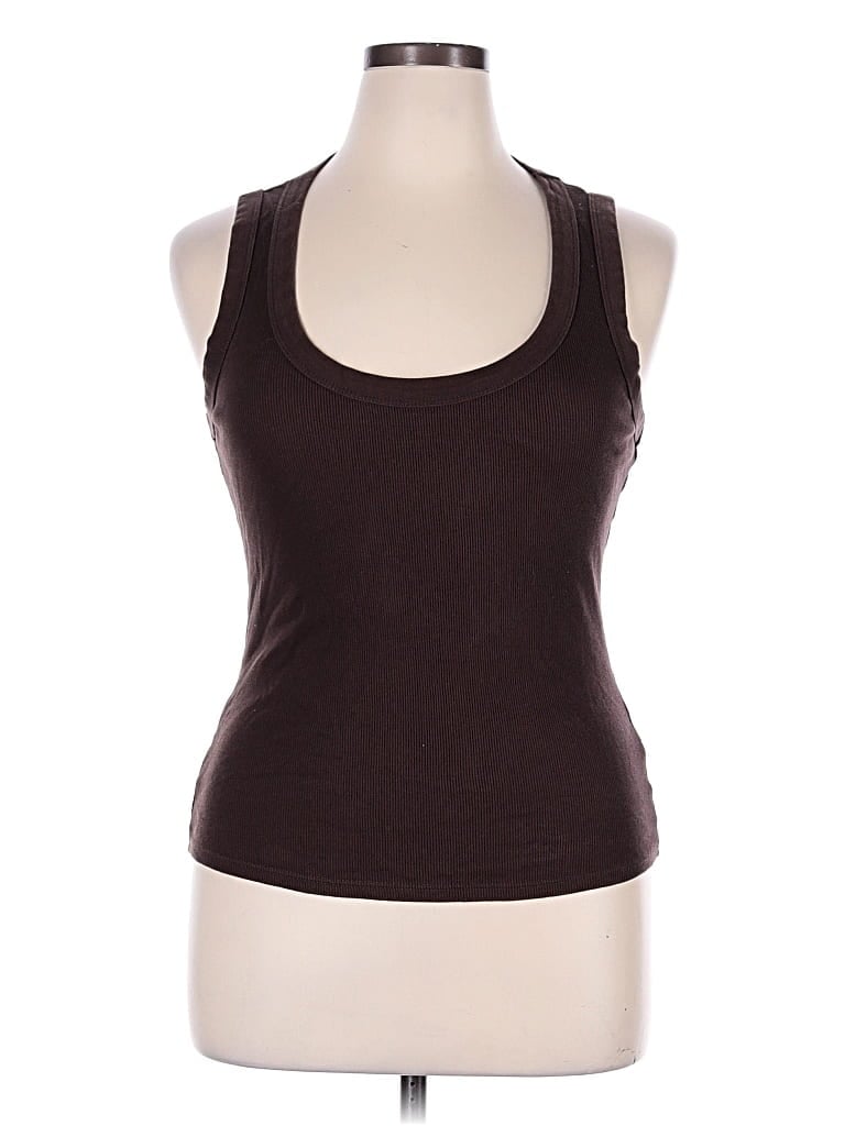 Pre-owned River Island Tank Top Brown Halter Neckline Tops
