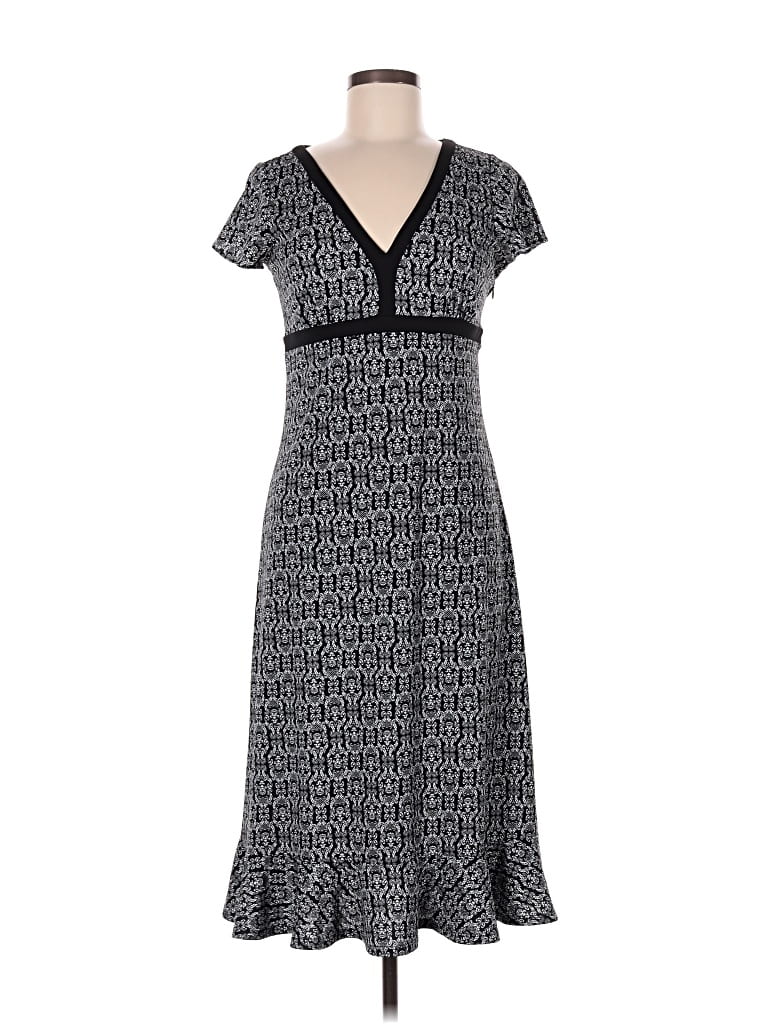Pre-owned Ann Taylor Loft Casual Dress In Gray