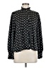 Unbranded Polka Dots Black Long Sleeve Blouse Size M (estimated) - photo 1