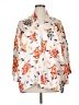 Violet & Claire 100% Polyester Floral Ivory 3/4 Sleeve Blouse Size XL - photo 1
